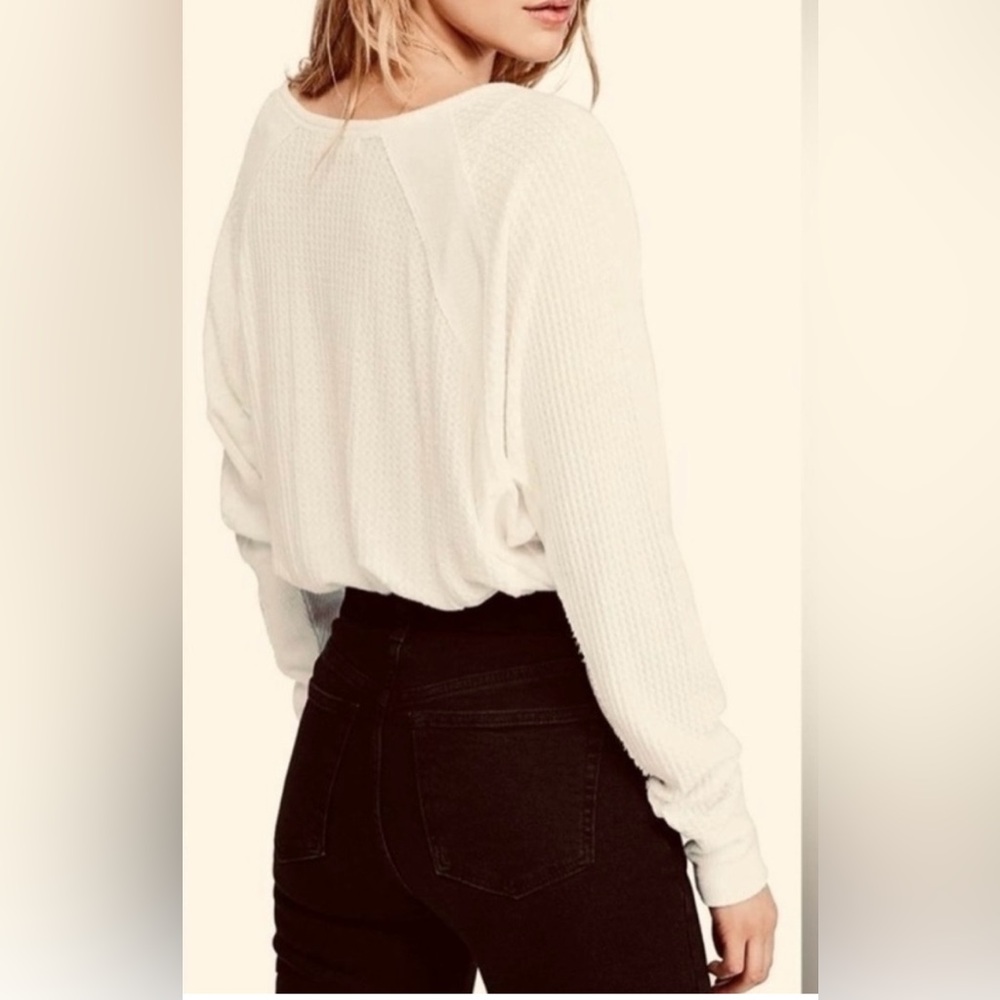 Free People Santa Clara Thermal Olive Green - Picture 4 of 4